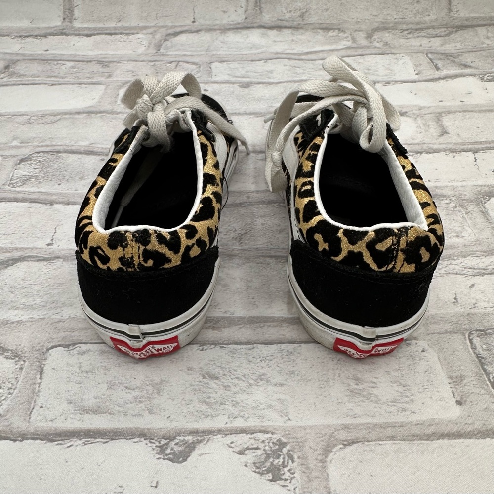 Vans Kids Old Skool Leopard Shoe Animailer Brown Leopard - Picture 5 of 8